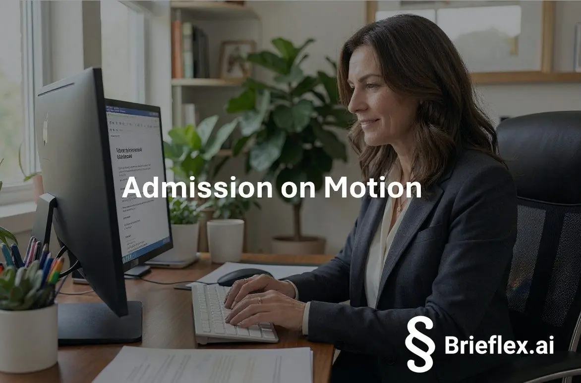 Admission on Motion