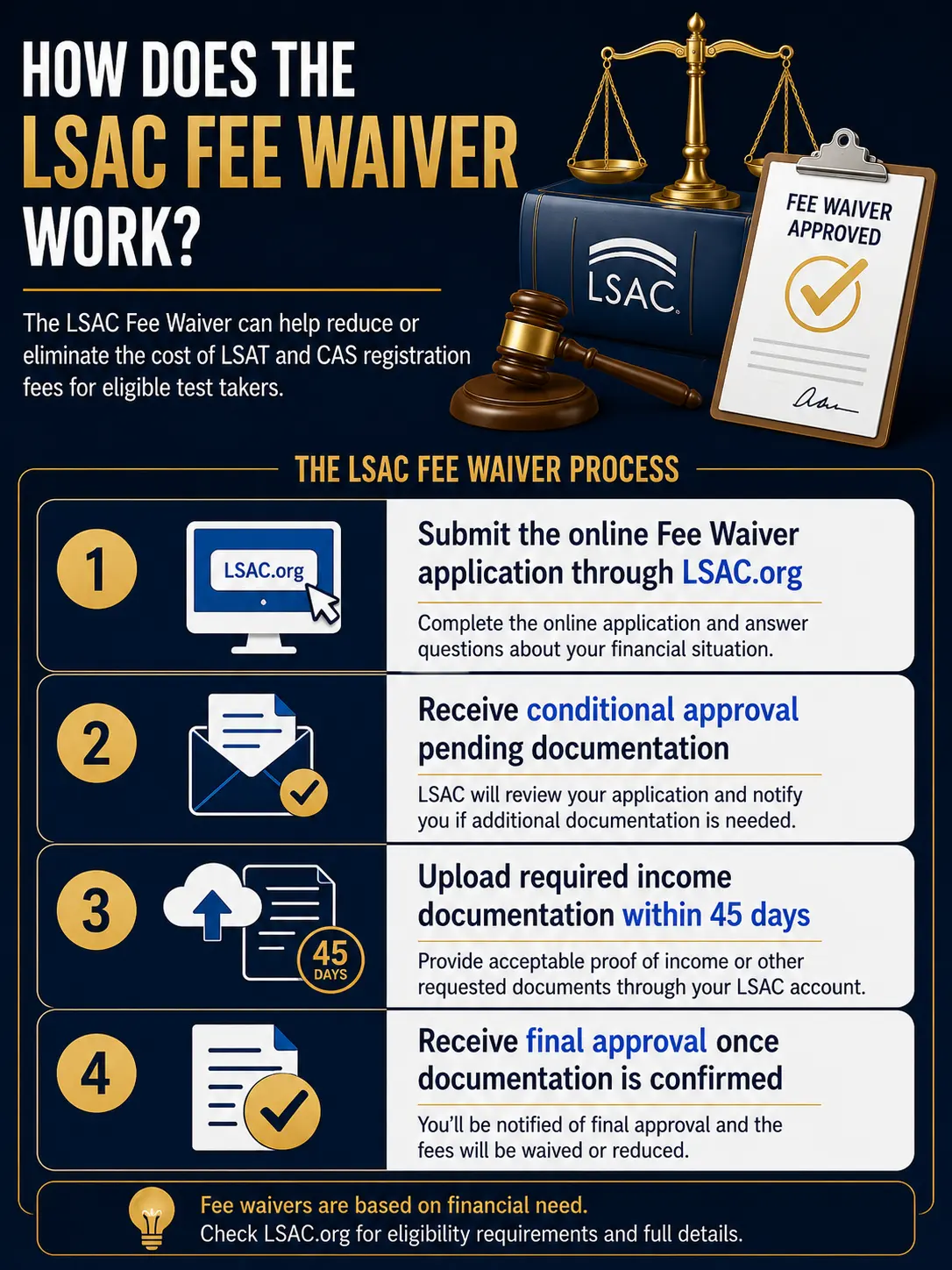 How does the LSAC Fee Waiver work