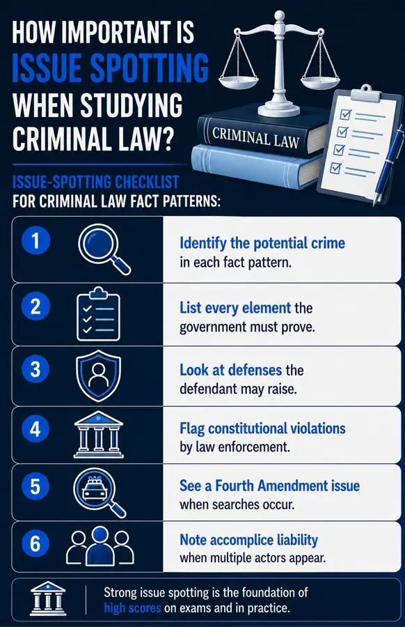 How Important Is Issue Spotting When Studying Criminal Law