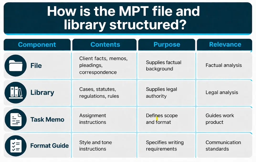 How is the MPT file and library structured
