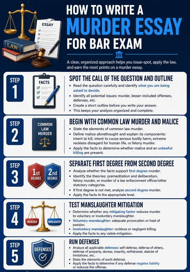 How to write a murder essay for bar exam