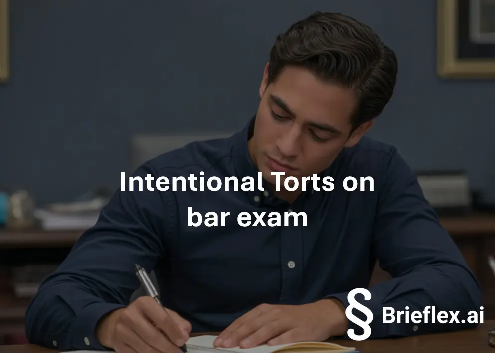 Intentional Torts on bar exam: Precision, Volition, Control