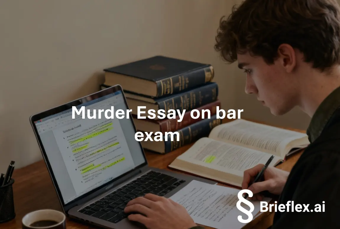 Murder Essay on bar exam