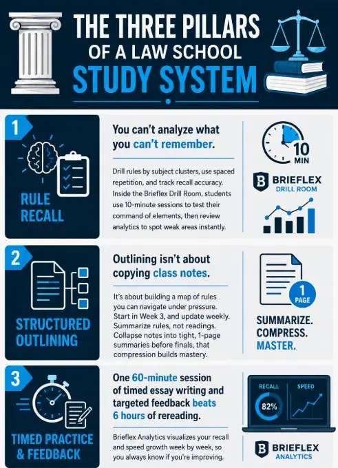Pillars of a Law School Study System