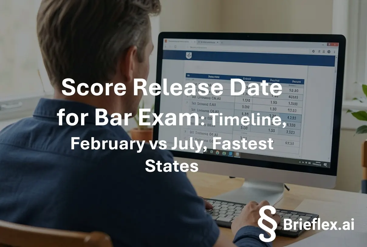 Score Release Date for Bar Exam