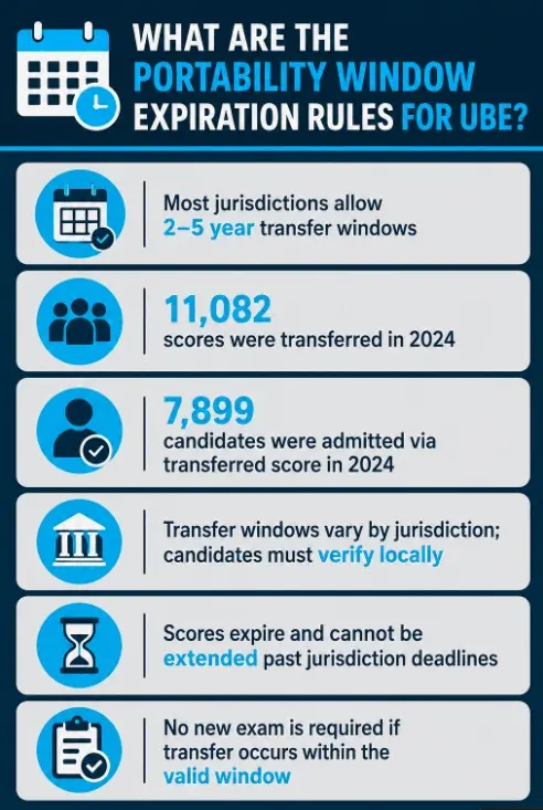 What are the Portability Window Expiration Rules for UBE?